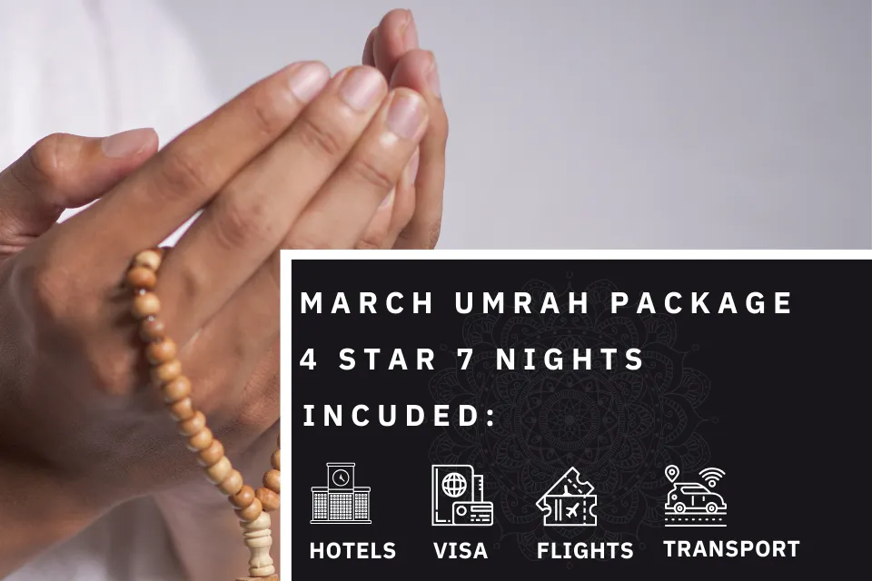 7 Nights 4 Star March Umrah Package